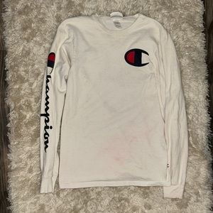 White Champion Long Sleeve